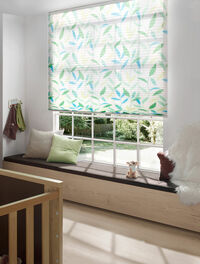 Plissee mit Blättern…